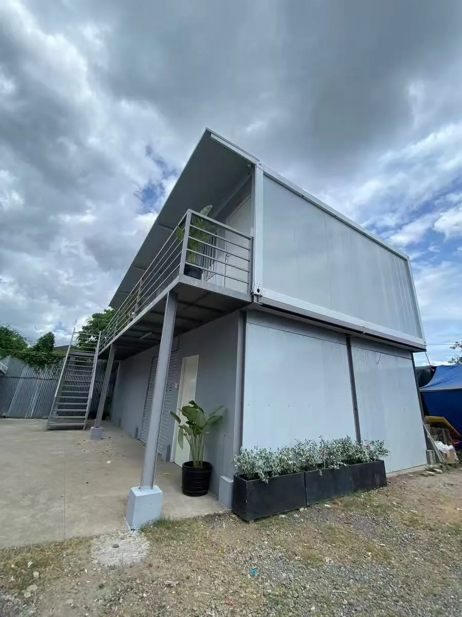 Grey Two-Storey Building