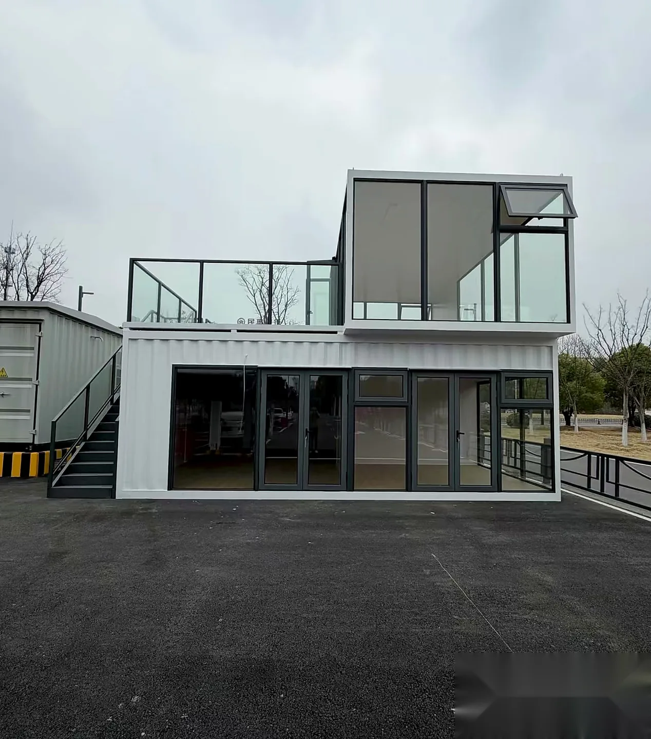 Modern Glass Terrace